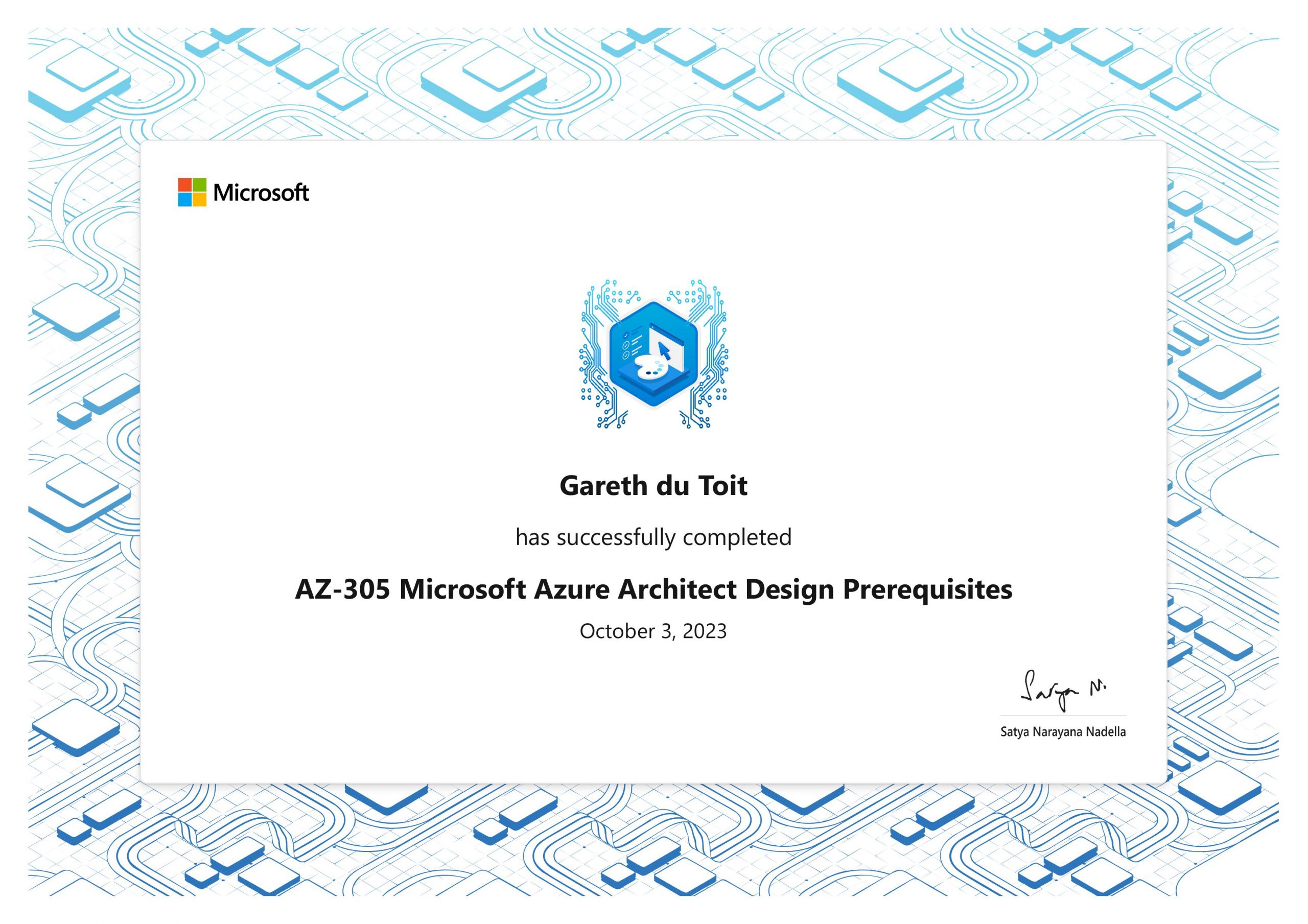 Achievements - AZ-305 Microsoft Azure Architect Design Prerequisites